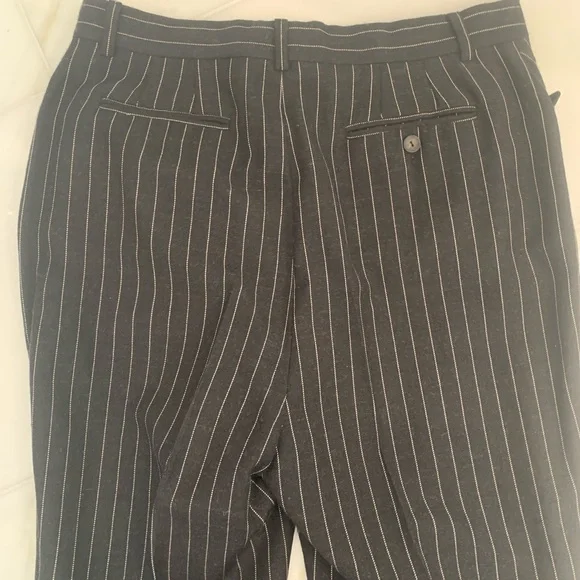 Gucci suit women coat duster 44 pants 46 dark blue/stripe - Picture 8 of 16